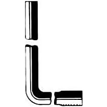 18070 Heater Hose - Natural, Rubber, Direct Fit, Sold individually