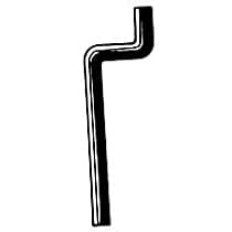 18772 Heater Hose - Black, Rubber, Direct Fit, Sold individually