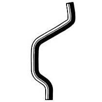 18866 Heater Hose - Natural, Rubber, Direct Fit, Sold individually