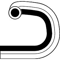 Heater Hose, 4-Speed, Oil Cooler To Pipe, With Engine Oil Cooler - 