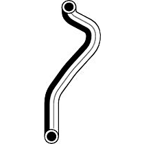 Heater Hose, Tee To Auxiliary Heater Pipe - 