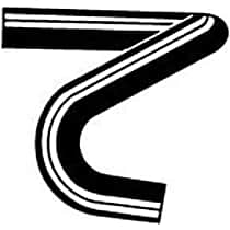 19695 Heater Hose - Natural, Rubber, Direct Fit, Sold individually