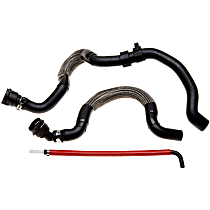 23739 Heater Hose - Black, Rubber, Branched, Direct Fit, Sold individually