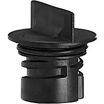 Oil Filler Cap - Black, Plastic and metal, Direct Fit, Sold individually