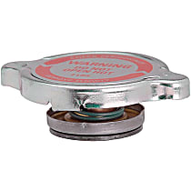 31524 Gates OE Replacement Radiator Cap - Round, 4 psi, Chrome, Steel, Sold individually