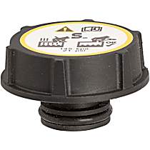 Gates OE Replacement Radiator Cap - Round, 21 psi, Black, Plastic, Sold Individually