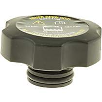 Radiator Cap - Hexagon, 18.5 psi, Black, Metal, Sold Individually
