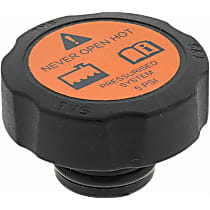 34756 Radiator Cap - Hexagon, 5 psi, Black, Metal, Sold individually