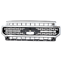 Lariat Grille Chrome Shell with Textured Black Insert CAPA Certified