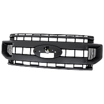 Grille, Textured Black, Extended Cab Pickup, For Models With Single Rear Wheels, Standard Equipment, CAPA Certified - 