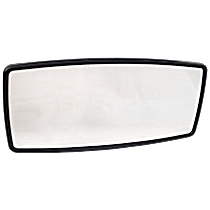 Driver or Passenger Side Mirror Head, Manual Adjust, Non-Heated, Chrome, Fits 2-Piece type Mirrors