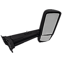 Driver Side Mirror, Power, Heated, Non-Folding, Paintable, With CB Cable and Temp Sensor