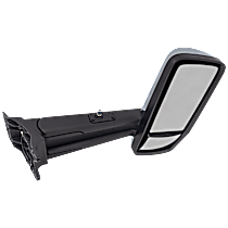 Passenger Side Mirror, Power, Heated, Non-Folding, Chrome, With CB Cable