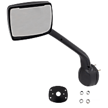 Driver Side Mirror, Manual Adjust, Non-Heated, Paintable, Non-Folding, No Signal Light, No Blind Spot Feature, No Memory, No Puddle Light, No Auto-Dimming