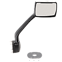 Passenger Side Mirror, Manual Adjust, Non-Heated, Paintable, Non-Folding, No Signal Light, No Blind Spot Feature, No Memory, No Puddle Light, No Auto-Dimming