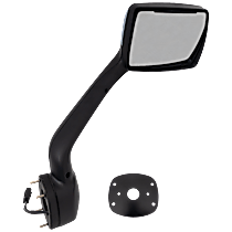 Passenger Side Mirror, Manual Adjust, Non-Heated, Chrome, Non-Folding, No Signal Light, No Blind Spot Feature, No Memory, No Puddle Light, No Auto-Dimming