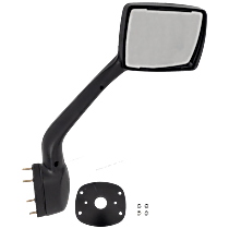 Passenger Side Mirror, Manual Adjust, Non-Heated, Chrome, Non-Folding, No Signal Light, No Blind Spot Feature, No Memory, No Puddle Light, No Auto-Dimming