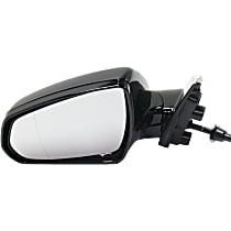 Driver Side Mirror, Power, Power Folding, Heated, Paintable, Without Signal Light, With memory, Without Puddle Light, Auto-Dimming, and Blind Spot Feature, For Models Without Etched Warning