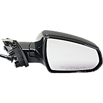 Passenger Side Mirror, Power, Power Folding, Heated, Paintable, Without Signal Light, With memory, Without Puddle Light, Without Auto-Dimming, Without Blind Spot Feature
