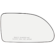 Passenger Side Mirror Glass, Non-Heated, Without Blind Spot Feature Without Turn Signal Light