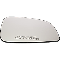 Passenger Side Mirror Glass, Non-Heated, No Blind Spot Feature No Turn Signal Light