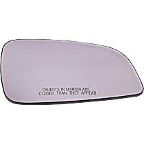 Passenger Side Mirror Glass, Heated, Without Blind Spot Feature Without Turn Signal Light