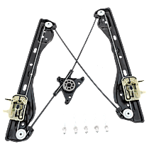 Front, Driver Side Power Window Regulator, Without Motor