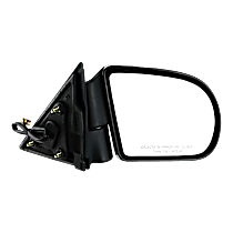Passenger Side Mirror, Power, Manual Folding, Heated, Textured Black, No Signal Light, No Memory, No Puddle Light, No Auto-Dimming, No Blind Spot Feature, 2nd Design