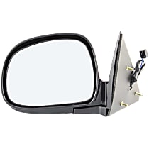 Driver Side Mirror, Power, Manual Folding, Non-Heated, Paintable, No Signal Light, No Memory, No Puddle Light, No Auto-Dimming, No Blind Spot Feature