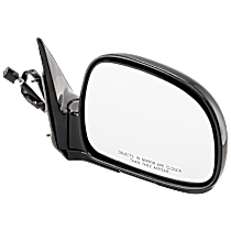 Passenger Side Mirror, Power, Manual Folding, Non-Heated, Paintable, No Signal Light, No Memory, No Puddle Light, No Auto-Dimming, No Blind Spot Feature