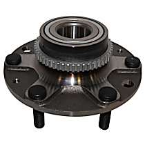 Rear, Driver or Passenger Side Wheel Hub, 6 Lugs, With Bearing, GMB OE Replacement