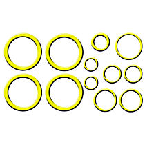 A/C O-Ring and Gasket Seal Kit, GAS, All Seals For A.C.