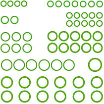 A/C O-Ring and Gasket Seal Kit, All Seals For Air Conditioning - 
