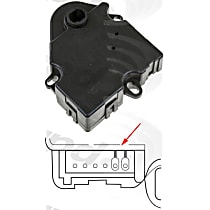 Blend Door Motor - Sold individually, Blend Door Actuator, Triangle Motor With Rectangular Plug - 