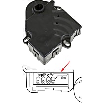 Heater Blend Door Actuator Sold individually, Mode Door Actuator, Rear, Left - 