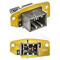 With Manual Air Conditioning Controls; 2 Hole Mount; Blower Motor Resistor - 