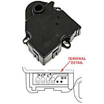 A/C Actuator, Temperature Blend Air Door - 