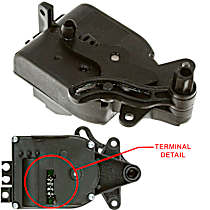 A/C Actuator, Inlet Door Actuator; Blower Housing