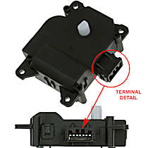 HVAC Heater Blend Door Actuator, Air Inlet Actuator; Blower Housing