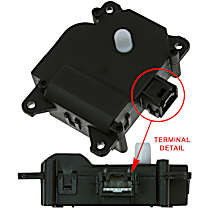 HVAC Heater Blend Door Actuator, Inlet Door Actuator; Blower Housing
