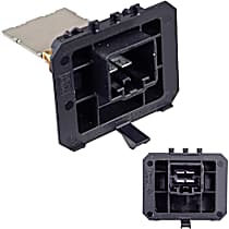 With Manual Air Conditioning Controls; Blower Motor Resistor - Front