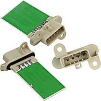 With Manual Air Conditioning Controls; Blower Motor Resistor - 