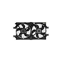 Radiator Fan 6 Cyl 3.2L, Radiator and Condenser Complete Assembly, Dual fan, GPD OE Replacement - 