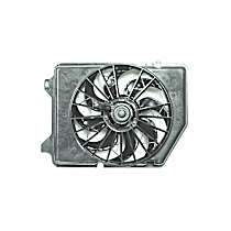 A/C Condenser Fan Driver Side, 6 Cyl 3.0L, Radiator and Condenser Complete Assembly, Single fan, GPD OE Replacement