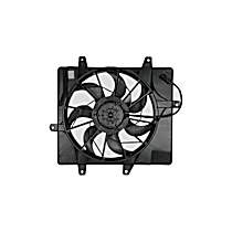 Radiator Fan 4 Cyl 2.4L, Naturally Aspirated, Without Control Module; Radiator And Condenser Complete Assembly, Single fan, GPD OE Replacement