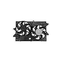 Radiator Fan 4 Cyl 2.0L, Radiator and Condenser Complete Assembly, Dual fan, GPD OE Replacement