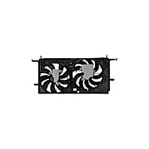 Radiator Fan 6 Cyl 3.5L, Standard Duty; Radiator And Condenser Complete Assembly, Dual fan, GPD OE Replacement - 