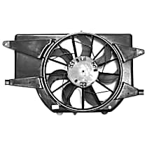 Radiator Fan 4 Cyl 2.2L, Radiator and Condenser Complete Assembly, Dual fan, GPD OE Replacement