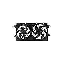Radiator Fan 6 Cyl 4.2L, Radiator and Condenser Complete Assembly, Dual fan, GPD OE Replacement - 