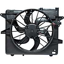 Radiator Fan 8 Cyl 5.4L, Single Fan; Radiator and Condenser Complete Assembly, Dual fan, GPD OE Replacement - 